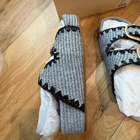 Loeffler Randall Theo Blue Two−Band Sandal - Picture 11 of 15